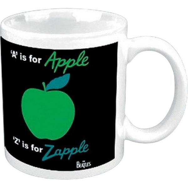 The Beatles - Tazza Da Caffè "A Is For Apple Z Is For Zapple"" RO13340 (Taglia Unica) (Bianco/Nero)"-image