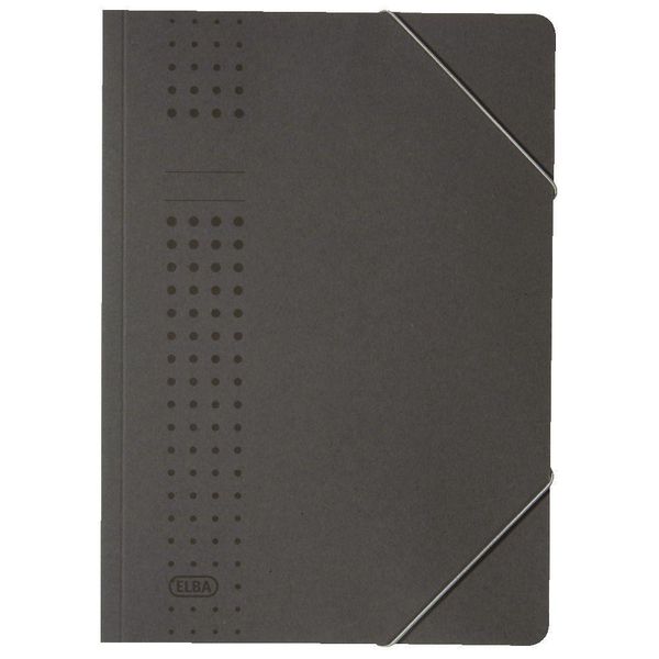 Elba 400010101 Cartella Angolare Chic - Cartone (Rc), 320 G/Mq, A4, Antracite-image