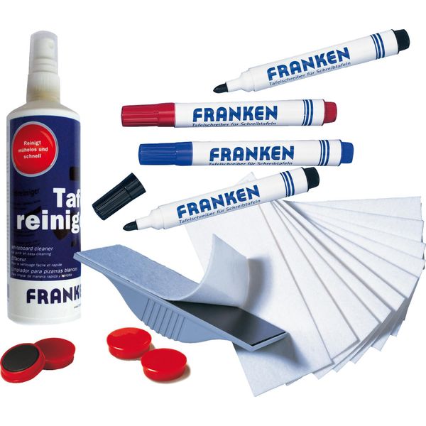 Franken Z1941-X Set Di Accessori Per Lavagne Magnetiche X-Tra!Line® Lavagne Per Scrittura, Pianificazione E Griglie(T)-image