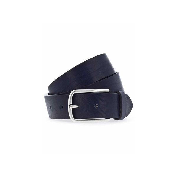 Vanzetti Pelle Cintura Denim Love 35Mm Full Leather Belt W90 Marine Blu-image