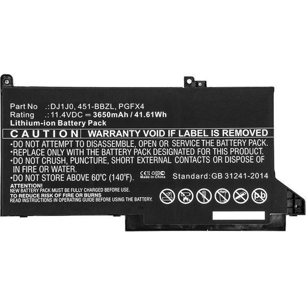 Coreparts - Batteria Per Computer Portatile - Ioni Di Litio - 3650 Mah - 41,6 Wh - Nero - Per Dell Latitude 7280, 7480 (MBXDE-BA0140)-image