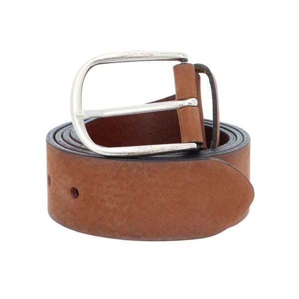 Vanzetti Pelle Cintura Denim Love 40Mm Full Leather Belt W75 Cognac Marrone-image