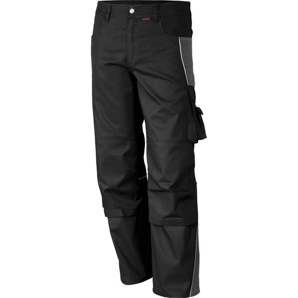 Qualitex® 10008866277512 Qualitex® Herren Arbeitshose „Pro Mg 245“ Schwarz GrößE 50-image