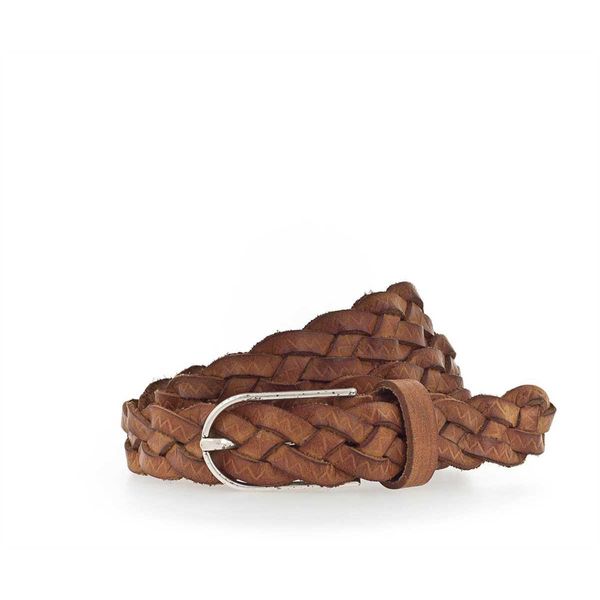 Vanzetti Pelle Cintura Braided Women's Belt W85 Cognac Terracotta-image
