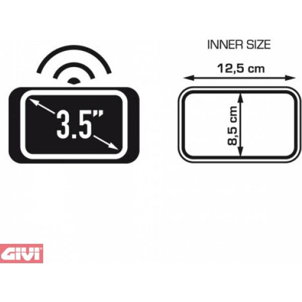 Borsa Givi Per Navigatore Satellitare Da 3,5 Pollici Con Protezione Solare E Porta Specchietto-image