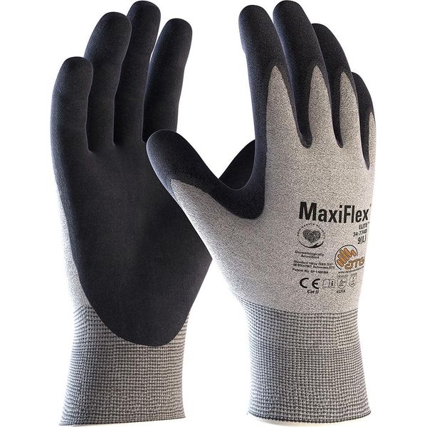 12 Paia Di Guanti A Maglia In Nylon Maxiflex® Elite Esd (34-774B) Taglia 12-image