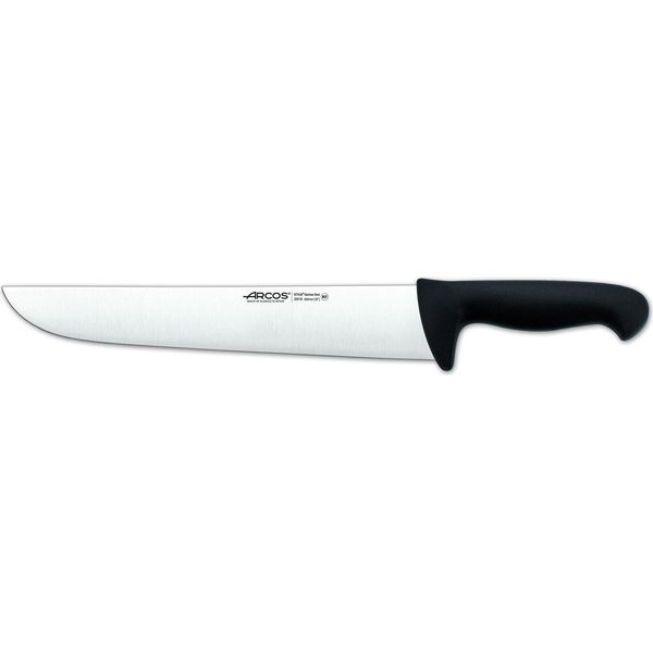 Coltello Da Macellaio Arcos Colore - Prof 291925 Acciaio Inox Nitrum E Mango Lama Ergonomica In Polipropilene Nero E Lama Da 30 Cm, Vetrinetta-image