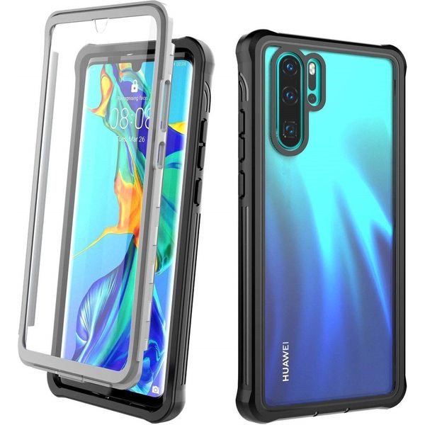 Inf Custodia Huawei P30 Pro Con Protezione Schermo Nero/Grigio-image