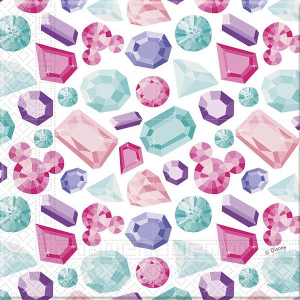 Set Di Tovaglioli Minnie 20 Pezzi Colorati 33 X 33 Cm - Taglia Unica-image