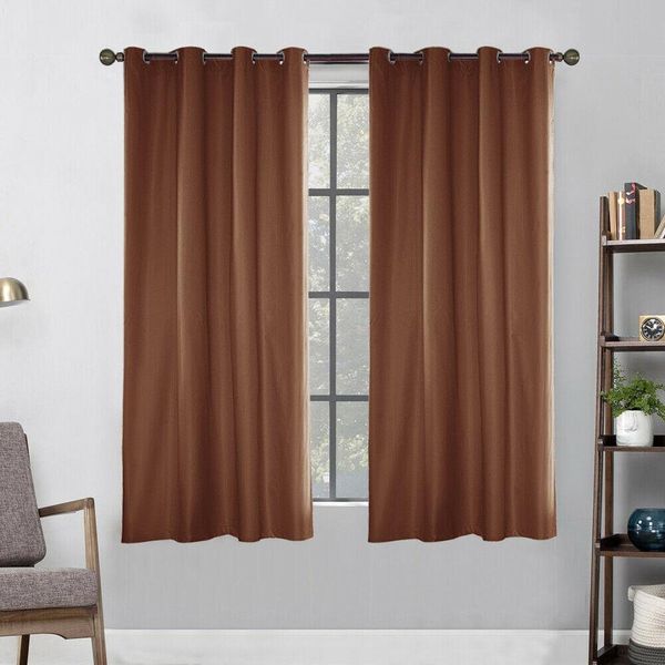 Topchances Tenda Da Esterno Impermeabile, Tenda Opaca Antivento Protezione Uv Protezione Solare Tende Per Balcone Giardino Cortile £šBrown, 54*96In£©-image