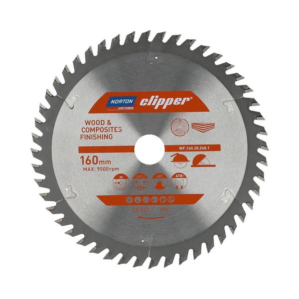 Lama Per Sega Circolare Norton Clipper Legno / Compositi 160X20 48T-image
