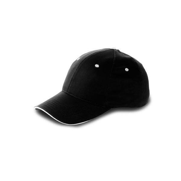 Cappello Da Baseball Con Chiusura A Velcro / Berretto / Berretto / Cappello - Colore: Nero - Taglia: Unica-image