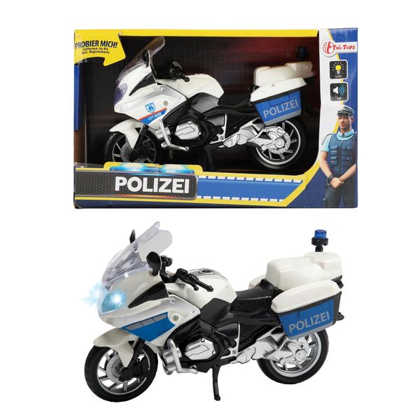 Moto Della Polizia Con Effetti Luminosi E Sonori-image