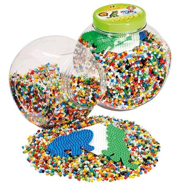 Hama Perline Stirate Midi + Piastre A Matita Scatola Di Plastica-image