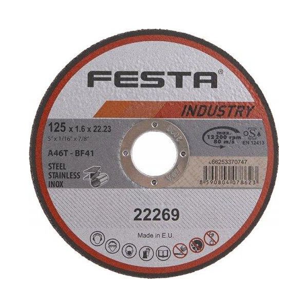 Festa - Disco Da Taglio In Metallo 125 X 1,6 X 22,2 Industria-image