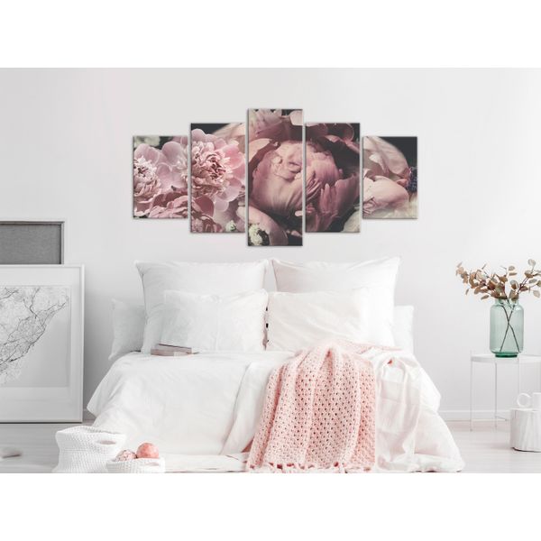 Blumen PÄOnien Vetro Acrilico Quadro Moderno Murale Vetro Immagini B-C-0630-K-M-image