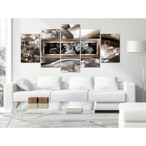 Blumen PÄOnien Vetro Acrilico Quadro Moderno Murale Vetro Immagini B-C-0805-K-M-image