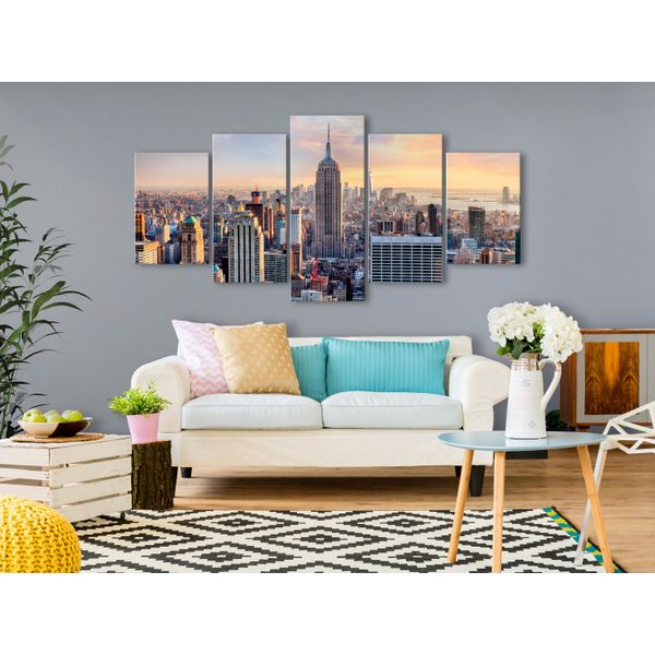New York City Quadro Di Vetro Acrilico Quadri Di Vetro Moderni Da Parete D-B-0255-K-M-image