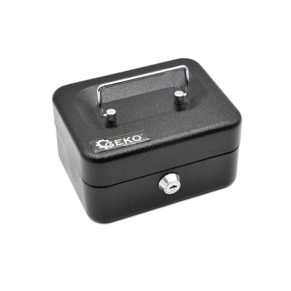Geko Salvadanaio Portatile Con Portamonete In Plastica 150X120X80Mm, 2 Chiavi G10900-image