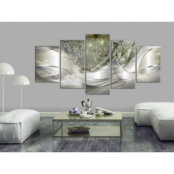 Abstrakt Pusteblume Quadro In Vetro Acrilico Quadri Moderni Da Parete Quadri In Vetro A-C-0087-K-P-image