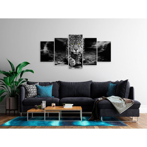 Animale Leopardo Quadro In Vetro Acrilico Quadri Moderni Da Parete In Vetro G-A-0226-K-P-image