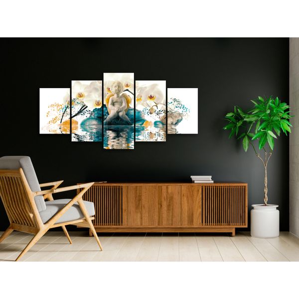Engel Blumen Orchidee Vetro Acrilico Parete Immagine Stampa Bildh-A-0161-K-O-image