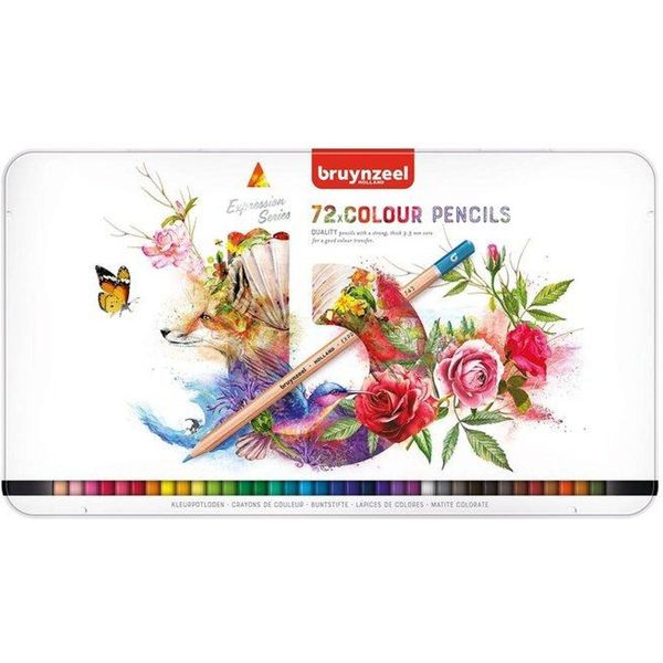 Bruynzeel | Matite Colorate Expression, Astuccio In Metallo Con 72 Pezzi-image