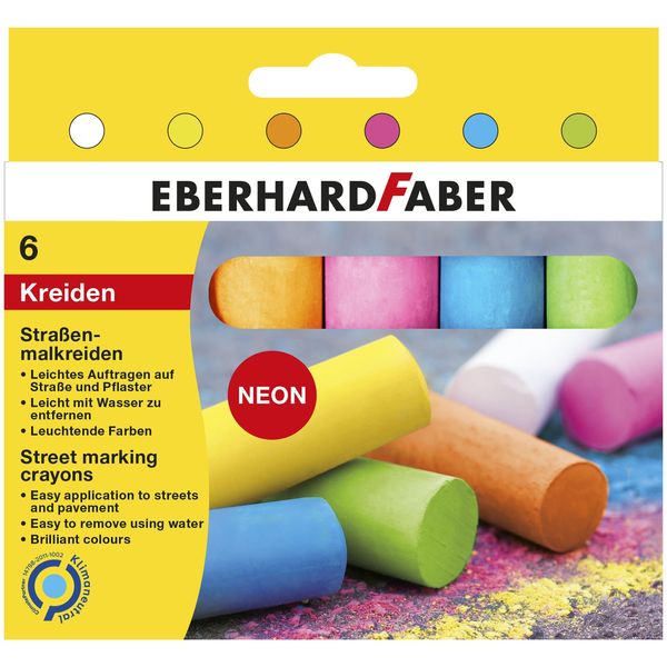 Eberhard Faber 526505 Pastello Street Neon - 6 Colori Assortiti, Scatola Di Cartone-image