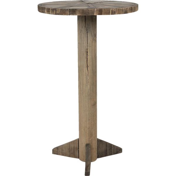 Tavolino Clayre & Eef Ø 38X62 Cm Legno Marrone-image