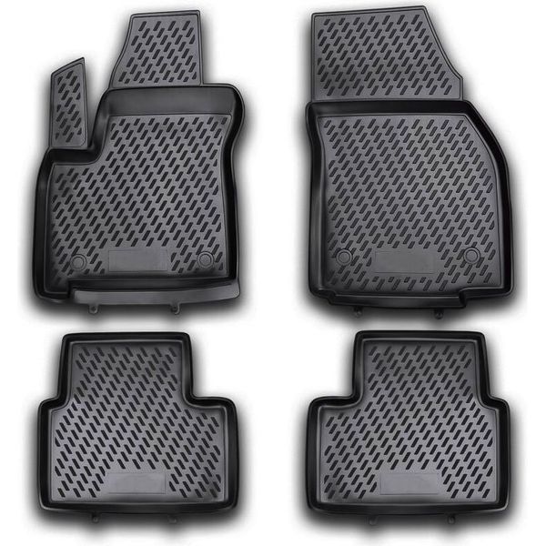 Tappetini Element 3D Per Opel Meriva, 2010->, Monovolume, 4 Pz.-image