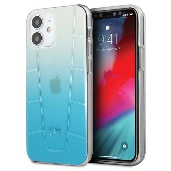 Mercedes Mehcp12Sclgbl Custodia Rigida Per Iphone 12 Mini5,4 Niebieski/Blu Linea Trasparente-image