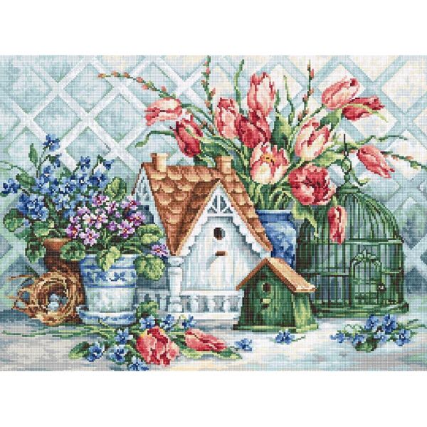 Luca-S Set Per Punto Croce "Quartiere Pittoresco"", Schema Contato, 38X28Cm"-image