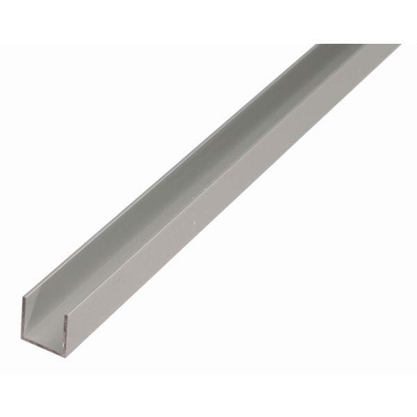 Alberts 498313 Profilo A U, Alluminio, Anodizzato Argento, 1000 X 10 X 8 Mm, Set Da 11-image