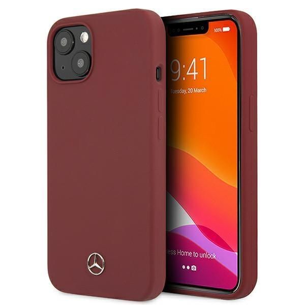 Mercedes Mehcp13Ssilre Iphone 13 Mini5,4 Czerwony/Rosso Custodia Rigida Linea Silicone-image