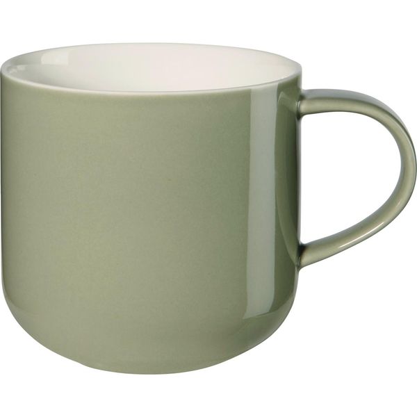 Asa Selection Coppa Henkelbecher Khaki, Henkel Becher, Kaffeebecher, Tasse, Porzellan, GrüN, 400 Ml, 19100350-image