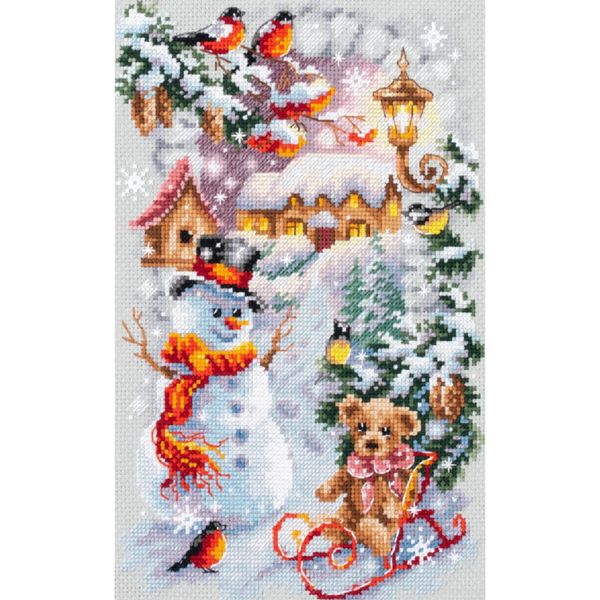 Magic Needle Zweigart Set Punto Croce Edizione "Winter Holidays"", Schema Di Conteggio, 17X27Cm"-image