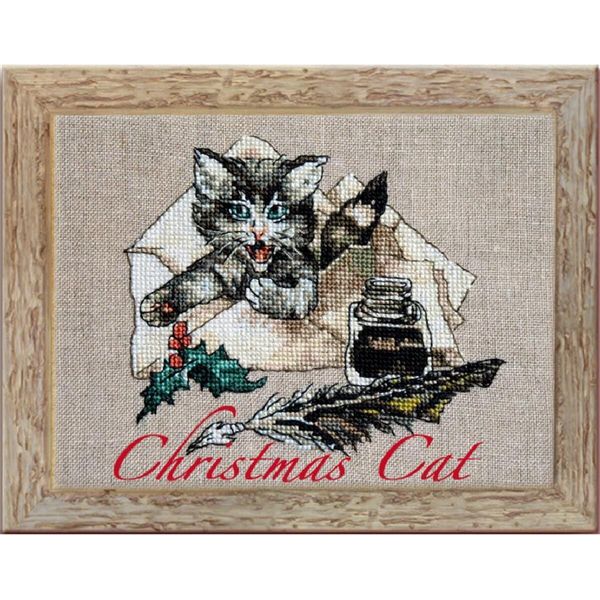 Schema A Punto Croce Nimue "Gatto Di Natale"", 145G"-image