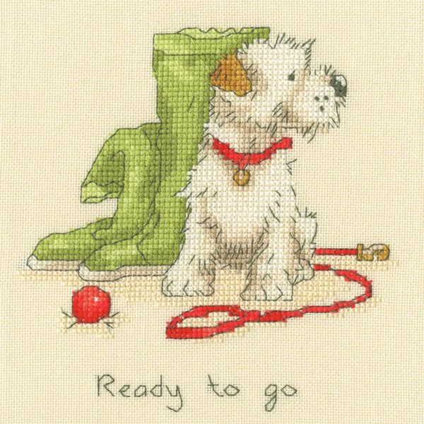 Set Per Punto Croce Bothy Threads "Ready To Go"", Schema Contato, XAJ24, 15X15Cm"-image