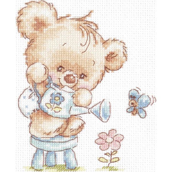 Magic Needle Zweigart Edition Kit Punto Croce "I Miei Fiori"", Contato, Fai Da Te, 12X14Cm"-image