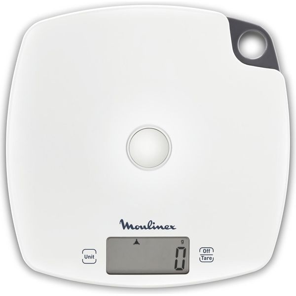 Moulinex BN1000 Bilancia Cucina Elettronica 5Kg Precisione 1G Tara Grigio Bianco-image