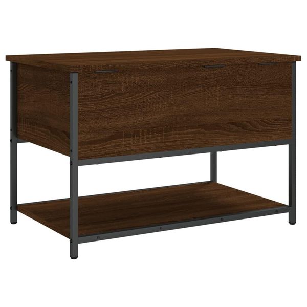 Syfax™ Panca Portaoggetti Rovere Marrone 70X42,5X47 Legno Multistrato-image