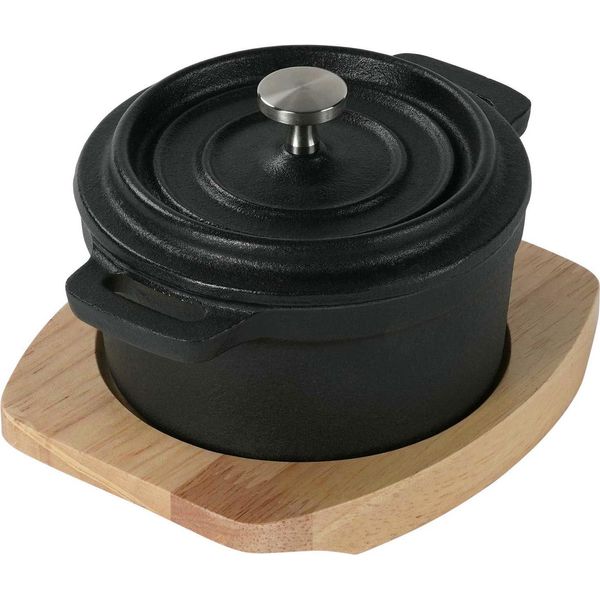 Freyersbacher® Mini Cocotte 9 Cm In Ghisa, Pentola Smaltata Piccola | Rotonda, Con Asse E Panno-image