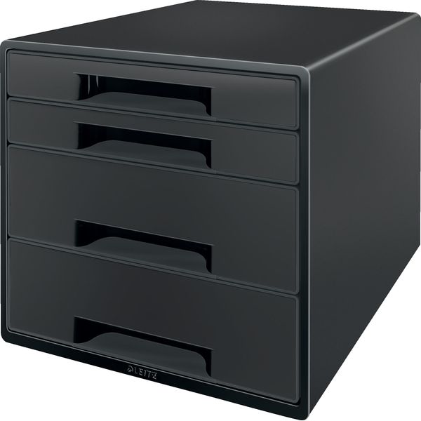 Leitz Cube Scatola Per La Conservazione Di Documenti Polistirolo Nero-image