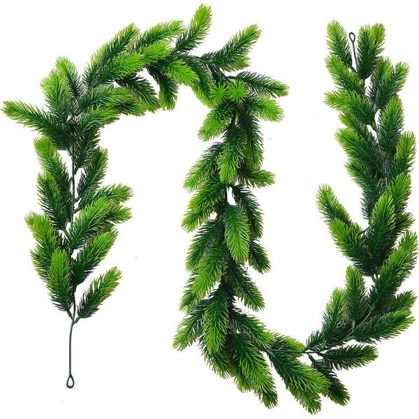 Ghirlanda Natalizia Clayre & Eef 180 Cm Verde Plastica-image