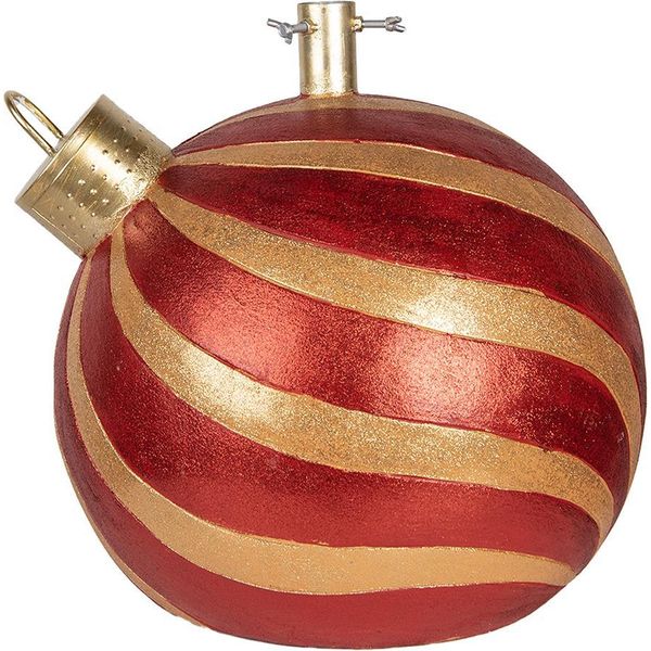 Clayre & Eef Supporto Per Albero Di Natale Baubles Per Albero Di Natale 43X40X41 Cm Materiale Ceramico Color Oro Rosso-image