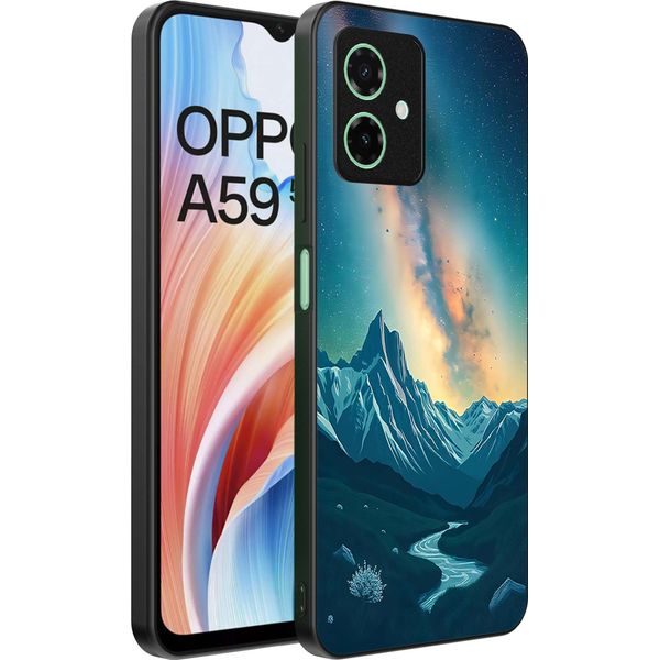 Smartphonica Custodia Per Telefono Adatta A Oppo A59 Con Impronta Di Cielo Stellato - Custodia Backcover In Tpu Con Design Spaziale E A Forma Di Via Lattea-image