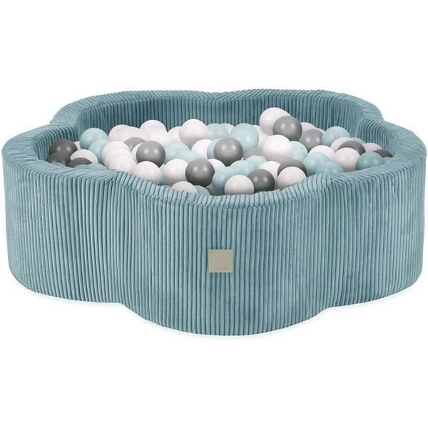 Misioo Piscina Di Palline Fiore/Nuvola Per Neonati E Bambini - 95X30Cm - Tessuto Di Alta Qualità - Piscina Di Palline Per Bambini Da 1 Anno - 200 Palline-image