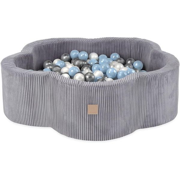 Misioo Piscina Di Palline Fiore/Nuvola Per Neonati E Bambini - 95X30Cm - Tessuto Di Alta Qualità - Piscina Di Palline Per Bambini Da 1 Anno - 200 Palline-image