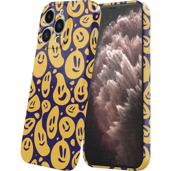 Smartphonica Custodia Per Iphone 11 Pro Max Con Impronta Smiley E Emoji - Custodia Morbida Flessibile In Tpu - Custodia Backcover Con Design Smiley E Emoji-image