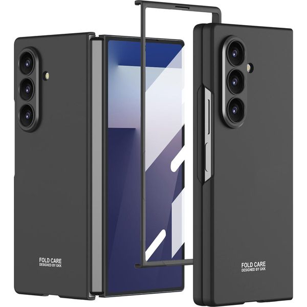 Custodia Per Samsung Galaxy Z Fold 7 Custodia Pc Solida Opaca E Sottile Con Pellicola Protettiva Per Il Display Nero-image
